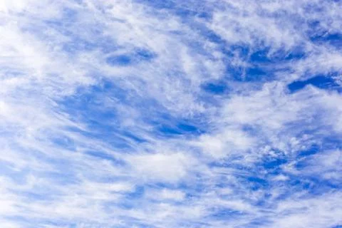 Blue sky with clouds closeup Stock Photos