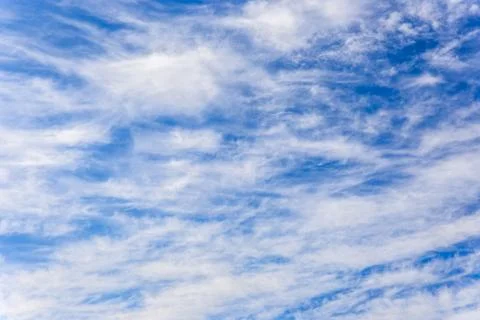 Blue sky with clouds closeup Stock Photos