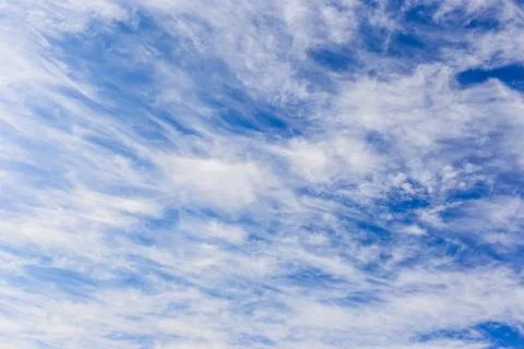 Blue sky with clouds closeup Stock Photos