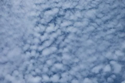 Blue sky with clouds closeup Stock Photos