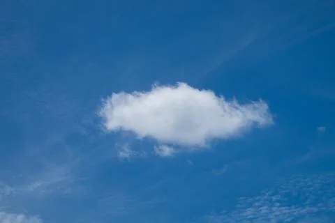 Blue sky with clouds closeup Stock Photos