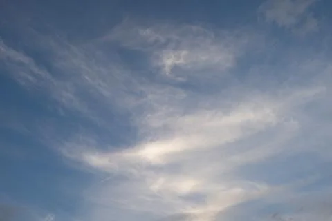 Blue sky with clouds closeup Stock Photos