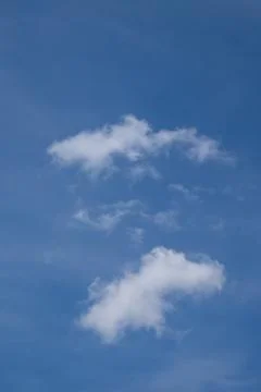 Blue sky with clouds closeup Stock Photos