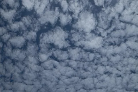 Blue sky with clouds closeup Stock Photos
