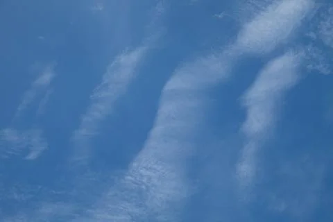 Blue sky with clouds closeup Stock Photos
