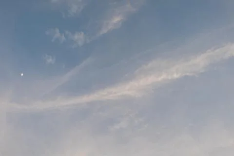 Blue sky with clouds closeup Stock Photos