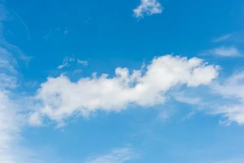 Blue sky with clouds closeup Stock Photos