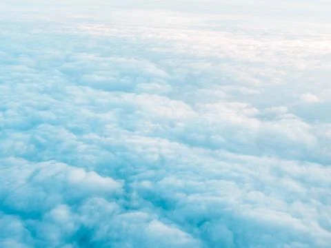 Blue sky with clouds closeup Stock Photos