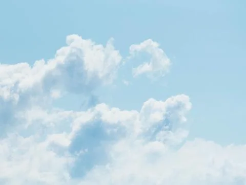 Blue sky with clouds closeup Stock Photos