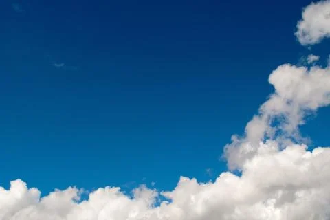 Blue sky with clouds, cloudy skyscape background photo Stock Photos