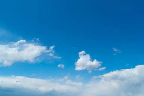 Blue sky with clouds during the day Stock Photos