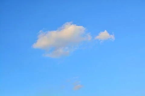 Blue Sky with Clouds in the Evening or Sunset Stock Photos