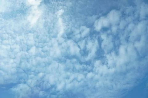 Blue sky with clouds in the evening Stock Photos