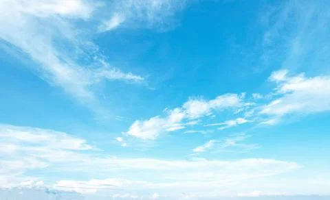 Blue sky with clouds fluffy cloud in the blue sky background nature background Stock Photos