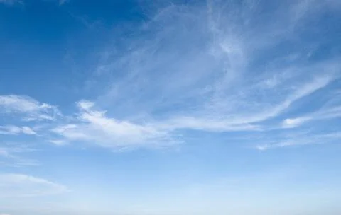 Blue sky with clouds fluffy cloud in the blue sky background nature background Stock Photos