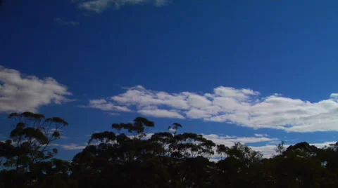 Blue sky clouds 库存影片 1033099