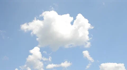Blue sky with clouds Stock Footage 7134766