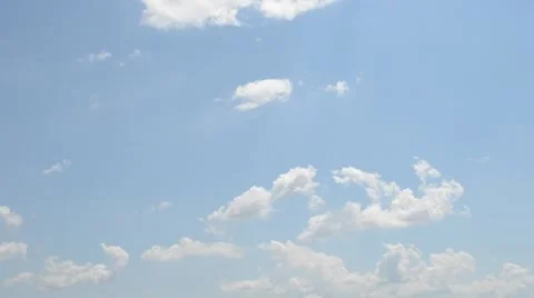 Blue sky with clouds Stock Footage 7135078