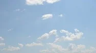 Blue Sky With Clouds Stock Footage