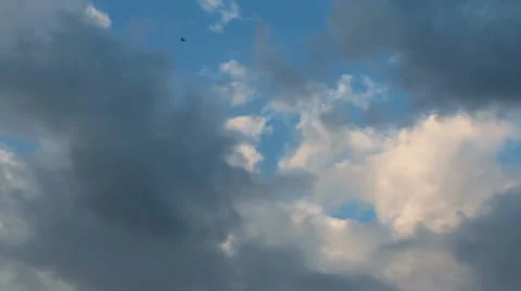 Blue sky clouds Stock Footage 49627780