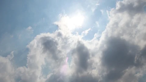 Blue sky with clouds Видео 103300630