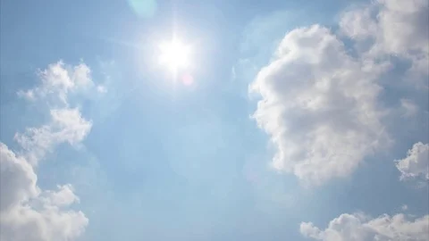 Blue sky with clouds Stock Footage 104540613