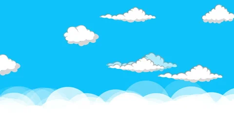 Blue sky with clouds Stock Footage 150678864