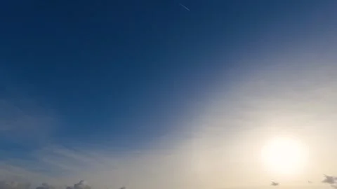 Is in the blue sky clouds Stock Footage 257766812