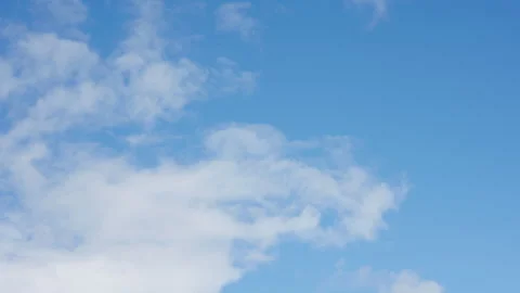 Blue sky with clouds. Global warming concept. Natural disasters and cataclysm Stock Footage 315434395