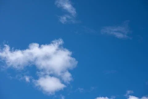 Blue sky with clouds . Global warming concept. Natural disasters and cataclysms 写真素材