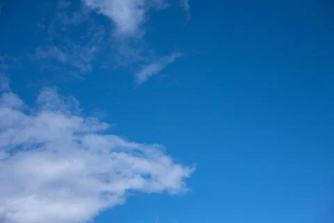 Blue sky with clouds . Global warming concept. Natural disasters and cataclysms 写真素材