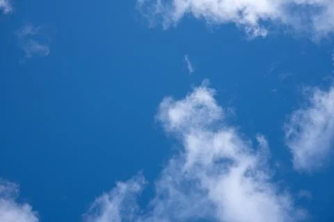 Blue sky with clouds . Global warming concept. Natural disasters and cataclysms Stock Photos