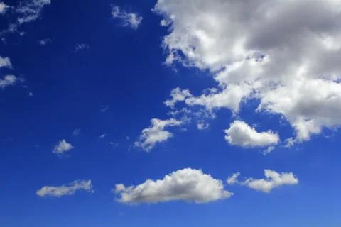 Blue sky clouds gradient background cloudscape Stock Photos