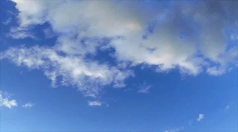 Blue sky clouds hd loopable Stock Footage