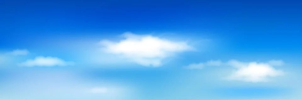 Blue sky with clouds Stock Illustration