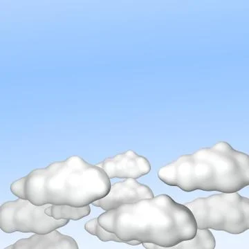 Blue sky with clouds Stock Illustration