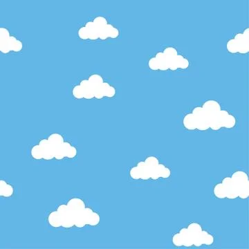 Blue sky with clouds Illustrazione stock