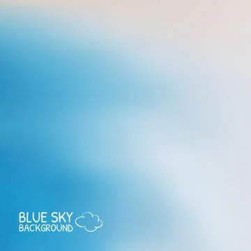 Blue sky with clouds. illustrator background. Illustrazione stock