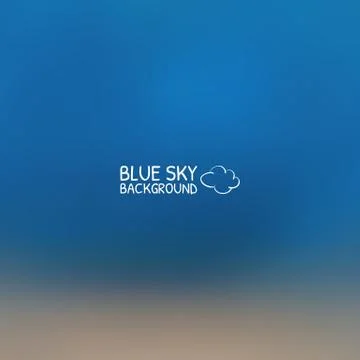 Blue sky with clouds. illustrator background. Stock Illustration