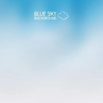 Blue sky with clouds. illustrator background. Stock Illustration