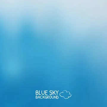 Blue sky with clouds. illustrator background. Stock Illustration