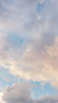 Blue sky with clouds just before sunset Stock Photos