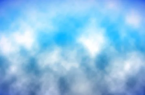 Blue sky with clouds made using gradient mesh. Stock Illustration