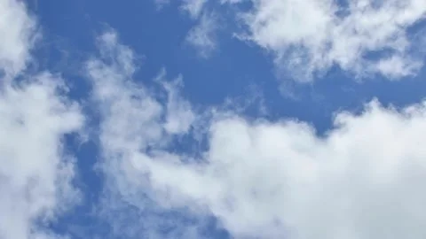 Blue Sky Clouds Moving in Cross Currents  6033 Stock Footage 173330260