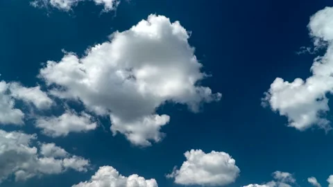 Blue sky with clouds moving. Stock Footage 234648347
