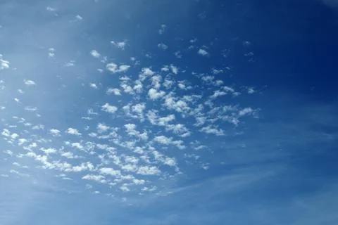 Blue sky with clouds... natural background. Stock Photos