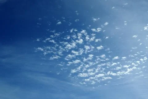 Blue sky with clouds... natural background. Stock-Fotos