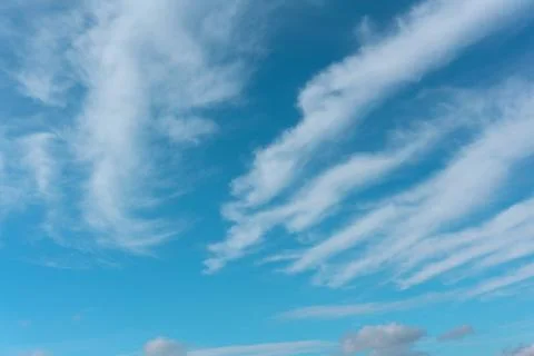 Blue sky with clouds nature for background. Pattern of clouds in the blue sky Stock Photos