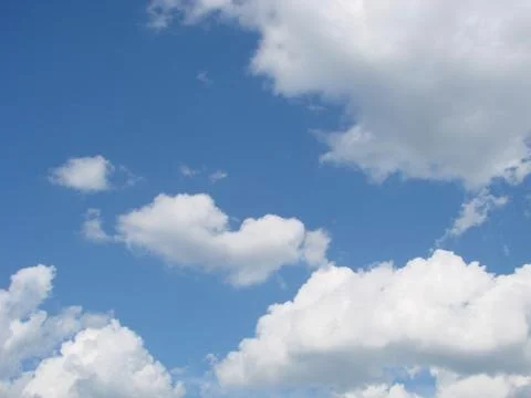Blue sky with clouds nature for background. Pattern of clouds in the blue sky Stock Photos
