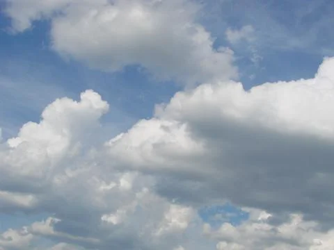 Blue sky with clouds nature for background. Pattern of clouds in the blue sky Stock Photos